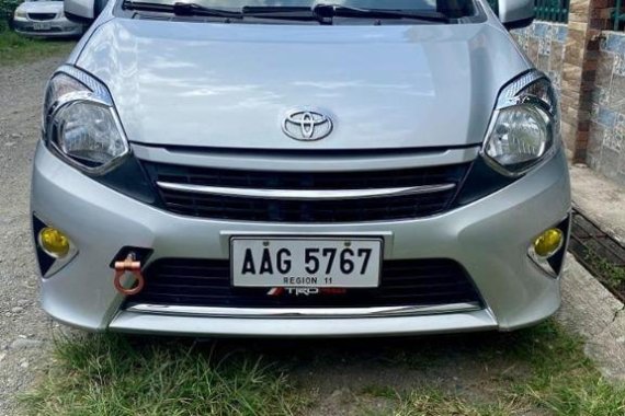 Silver Toyota Wigo 2015 for sale in Manila