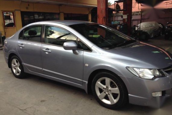 Silver Honda Civic 2007 for sale in Automatic