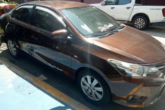 Brown Toyota Vios e a/t 2016 grab ready with cpc