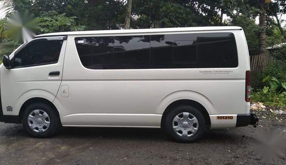White Toyota Hiace 2016 for sale in Davao