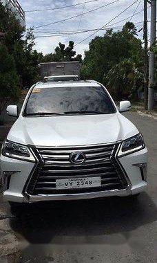 White Lexus Lx 570 2017 for sale in Manila