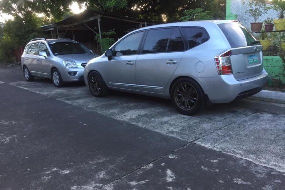 Silver Kia Carens 2008 for sale in Automatic