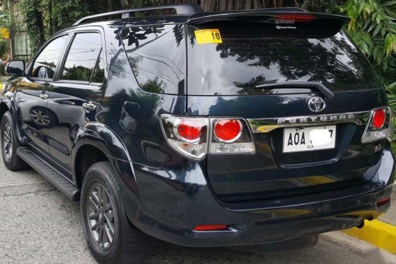 Black Toyota Fortuner 2015 SUV / MPV at Automatic  for sale in Manila