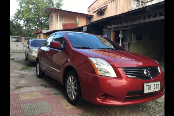 Red Nissan Sentra 200 2012 Sedan at 33000 for sale in Manila