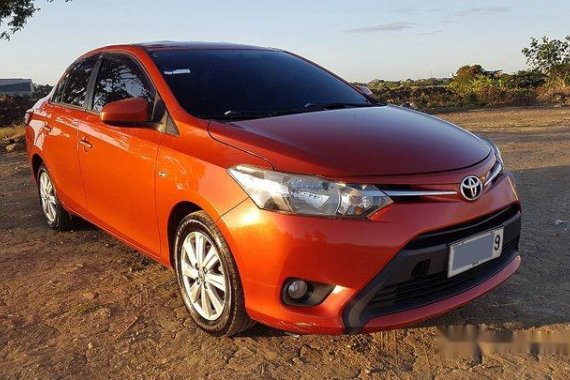 Orange Toyota Vios 2015 for sale in Manila