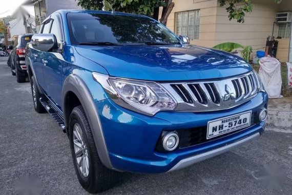 Selling Blue Mitsubishi Strada 2015 in Antipolo