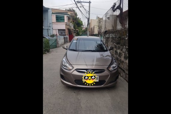 Sell Brown 2014 Hyundai Accent Sedan at 26300 in Quezon City
