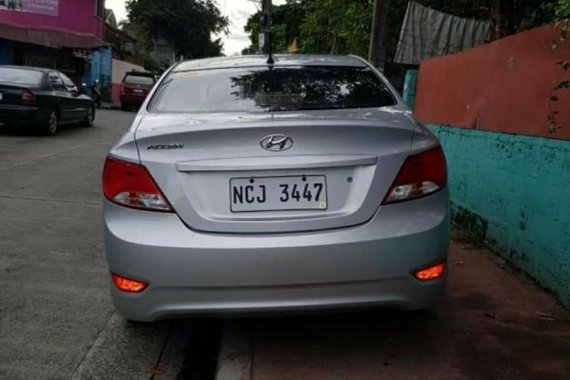 Silver Hyundai Accent 2017 for sale in Bautista