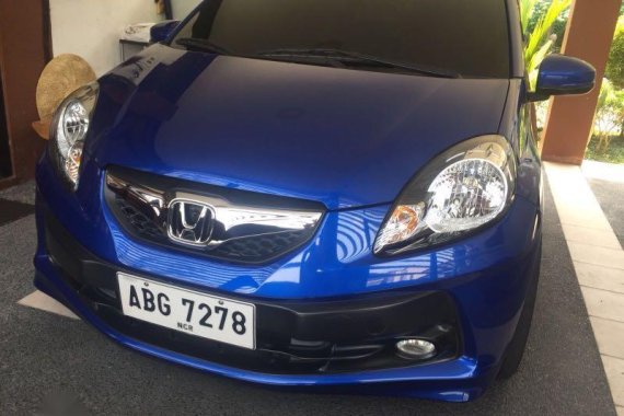 Blue Honda Brio 2015 for sale in Pasig