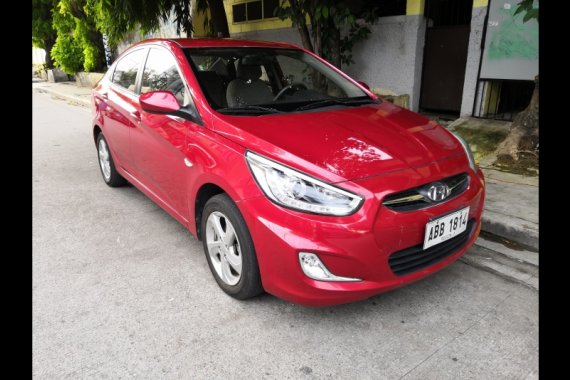 Red Hyundai Accent 2014 Sedan at  Manual   for sale in Manila