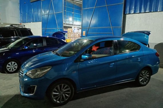 Blue Mitsubishi Mirage G4 2015 for sale in Manila