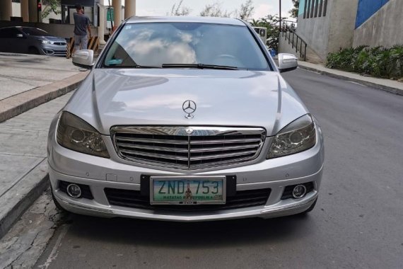 Silver Mercedes-Benz C-Class 2008 for sale in Manila