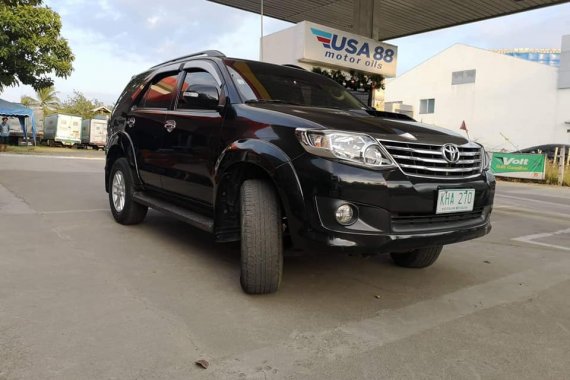 Black Toyota Fortuner 2014 G A/T for sale in Cagayan de Oro City