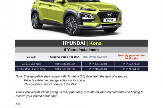 Hyundai KONA - We cater All Brands