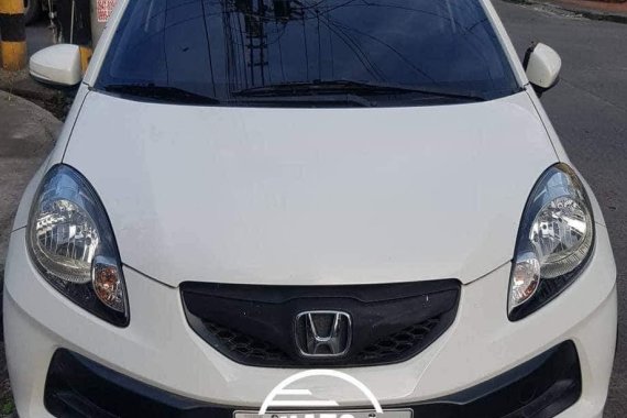 White Honda Brio 2015 Hatchback for sale in Quezon