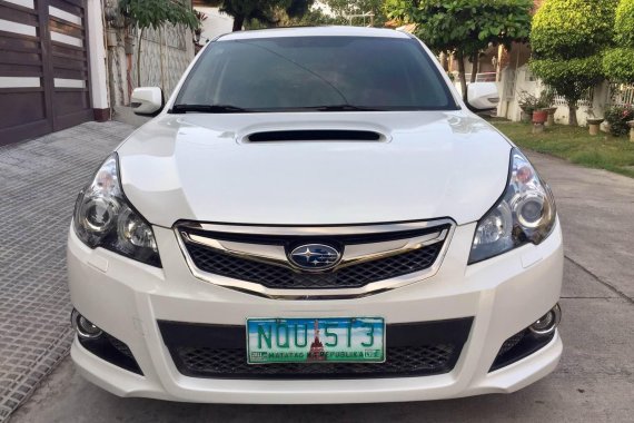 White Subaru Legacy 2010 Sedan for sale in Manila