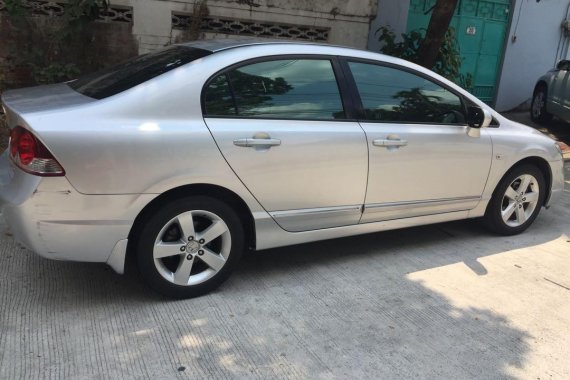 Silver Honda Civic 2008 at 84950 km for sale in Quezon City