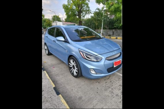 Selling Blue Hyundai Accent 2014 Hatchback in Calasiao