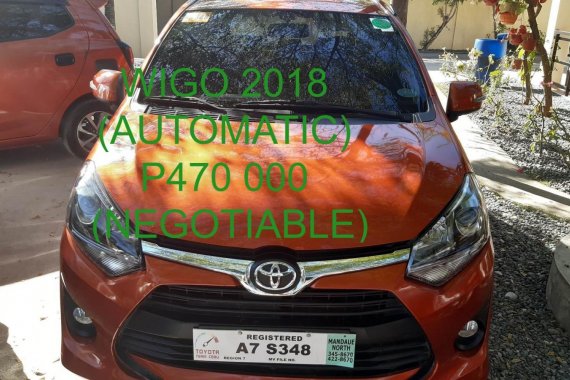 TOYOTA WIGO 2018 AUTOMATIC ORANGE (CDO)