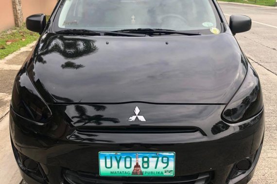 Selling Black Mitsubishi Mirage for sale in Las Piñas