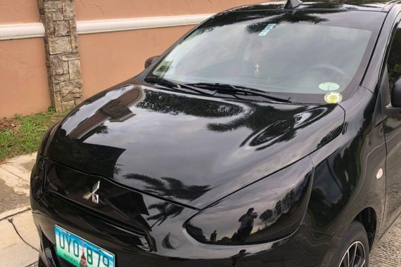 Selling Black Mitsubishi Mirage for sale in Las Piñas