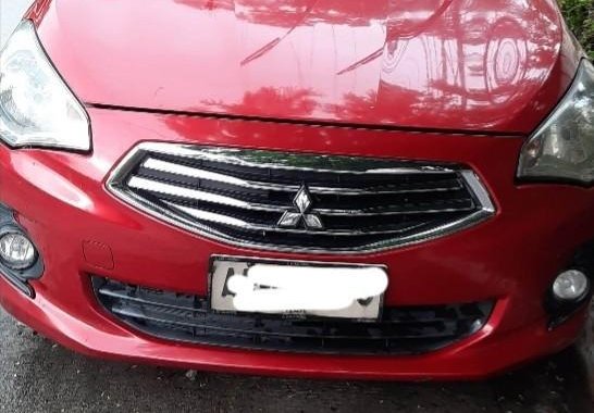 Red Mitsubishi Mirage 2015 for sale in Manila