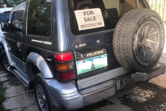 Black Mitsubishi Pajero 2003 for sale in Davao City 