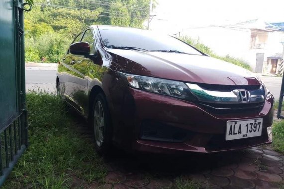 HONDA CITY E 2015 maroon