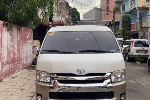 White Toyota Hiace 2017 for sale in San Juan City