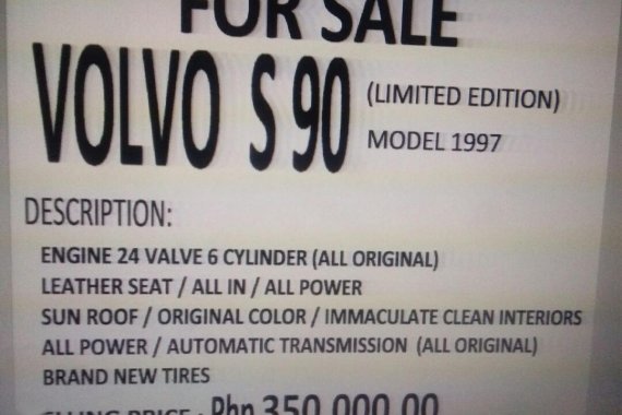Beige Volvo S90 for sale in Manila