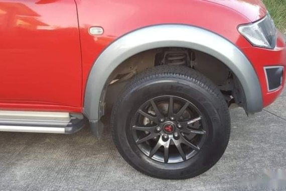 Red Mitsubishi Strada 2015 for sale in Quezon City
