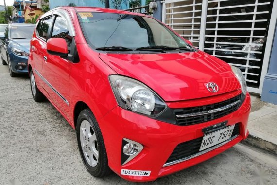 Red Toyota Wigo for sale in Manila