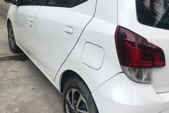 White Toyota Wigo 1.0 G A/T 2017 at good price for sale in Cebu 