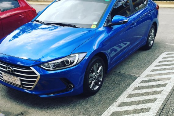 Blue 2016 Hyundai Elantra 1.6 A/T