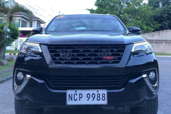 Black Toyota Fortuner 2019 for sale in Davao City