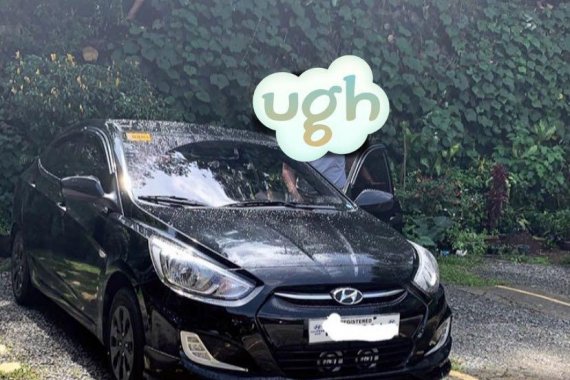 Selling Black Hyundai Accent 1.4 GL (A) 2016 in Mandaluyong City