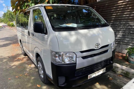 White Toyota Hiace Manual 2019 for sale in Quezon City