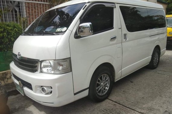 White Toyota Hiace Super Grandia 2008 for sale in Manila