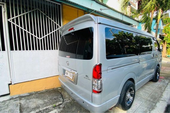 Silver Toyota Hiace Grandia GL 2.5 Auto 2015 for sale in Quezon