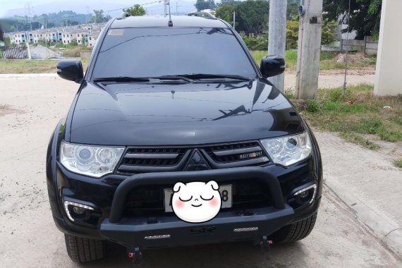 Black Mitsubishi Montero 2015 for sale in Quezon City