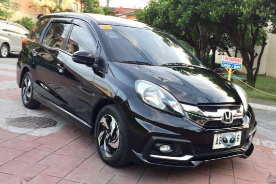 Selling Black Honda Mobilio 2015 MPV in Pasig