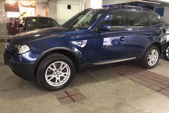 Blue BMW X3 2004 for sale in Mandaluyong