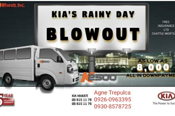 Kia K2500 for P8,000 All-in Downpayment!!!