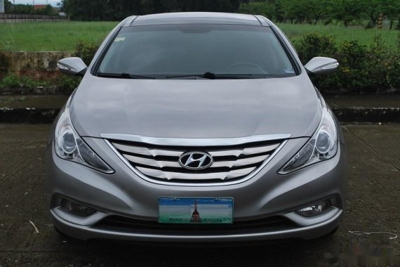 Silver Hyundai Sonata 2012 for sale in Davao City