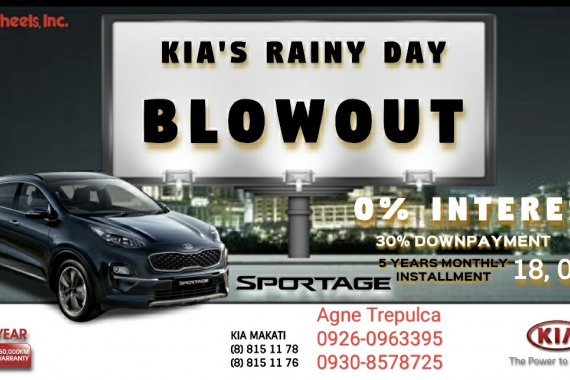 Kia Sportage 2.0L Diesel AT for 0% Interest Installment Monthly P18,025!