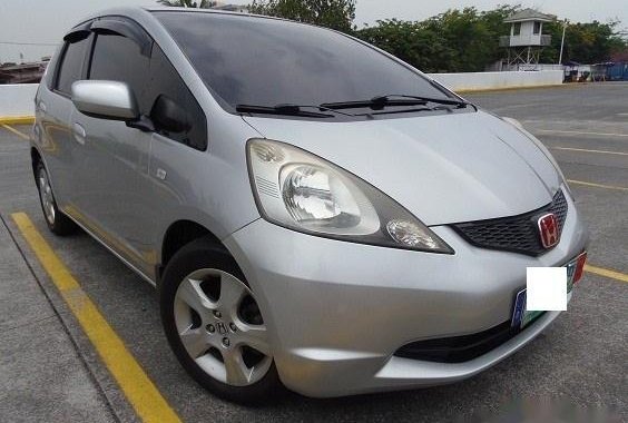 Silver Honda Jazz 2009 Hatchback for sale in Las Piñas