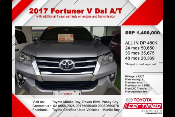 Grey Toyota Fortuner 2017 SUV for sale in Manila