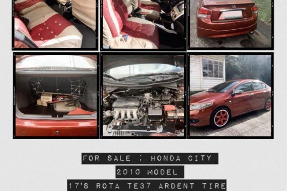 Red Honda City 2010 for sale in Santo Tomas