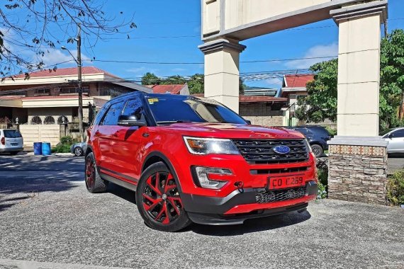 Red Ford Explorer 2017 SUV / MPV for sale in Quezon City