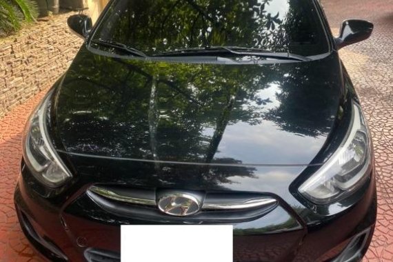 Black Hyundai Accent 2016 for sale in San Juan City